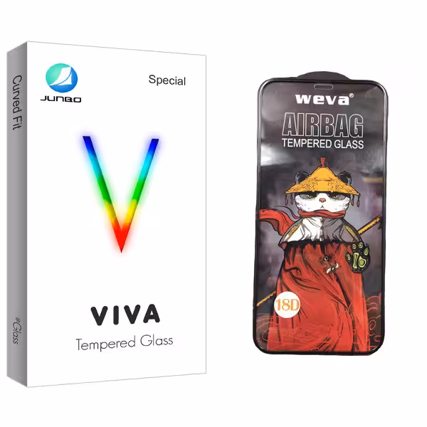 محافظ صفحه نمایش شیشه ای جانبو مدل Viva Glass_Airbag مناسب برای گوشی موبایل اپل iPhone 12 Pro