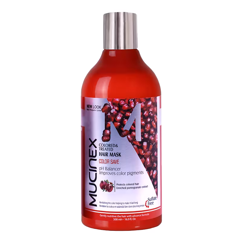 ماسک مو فاقد سولفات ماسینکس حاوی روغن هسته انار مناسب موهای رنگ شده حجم 500 میلی لیتر