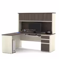 میز تحریر کتابخانه دار سه کشو فوبورو مدل آفر