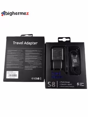 شارژر دیواری سامسونگ مدل S8 به همراه کابل TYPE-C