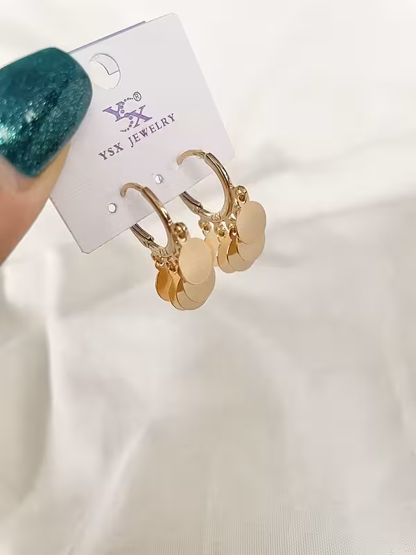 گوشواره حلقه ای آویزدار