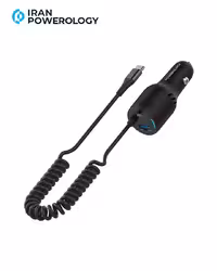 شارژر فندکی 100 وات پاورولوژی Powerology PD100W Type C Cable CarCharger PCCSR016