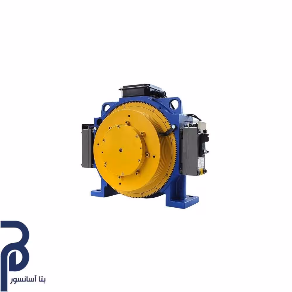 موتور گیرلس بلولایت دیسکی ظرفیت 450KG سرعت1M/S توان3.1KW