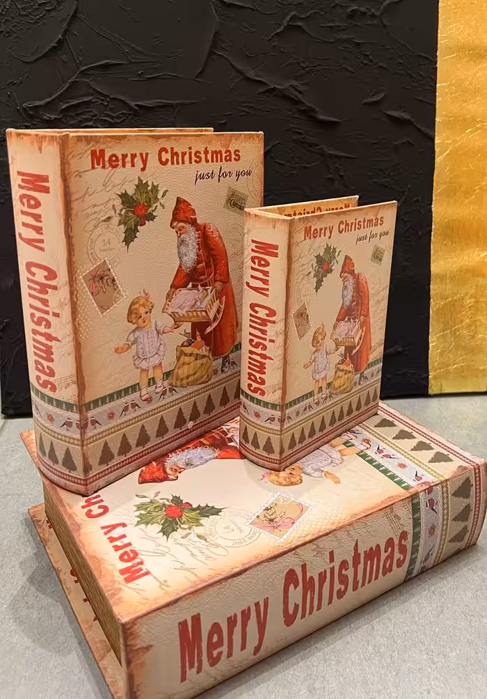 باکس کتاب 3 تایی چوبی کریسمس (کلکسیونی)6