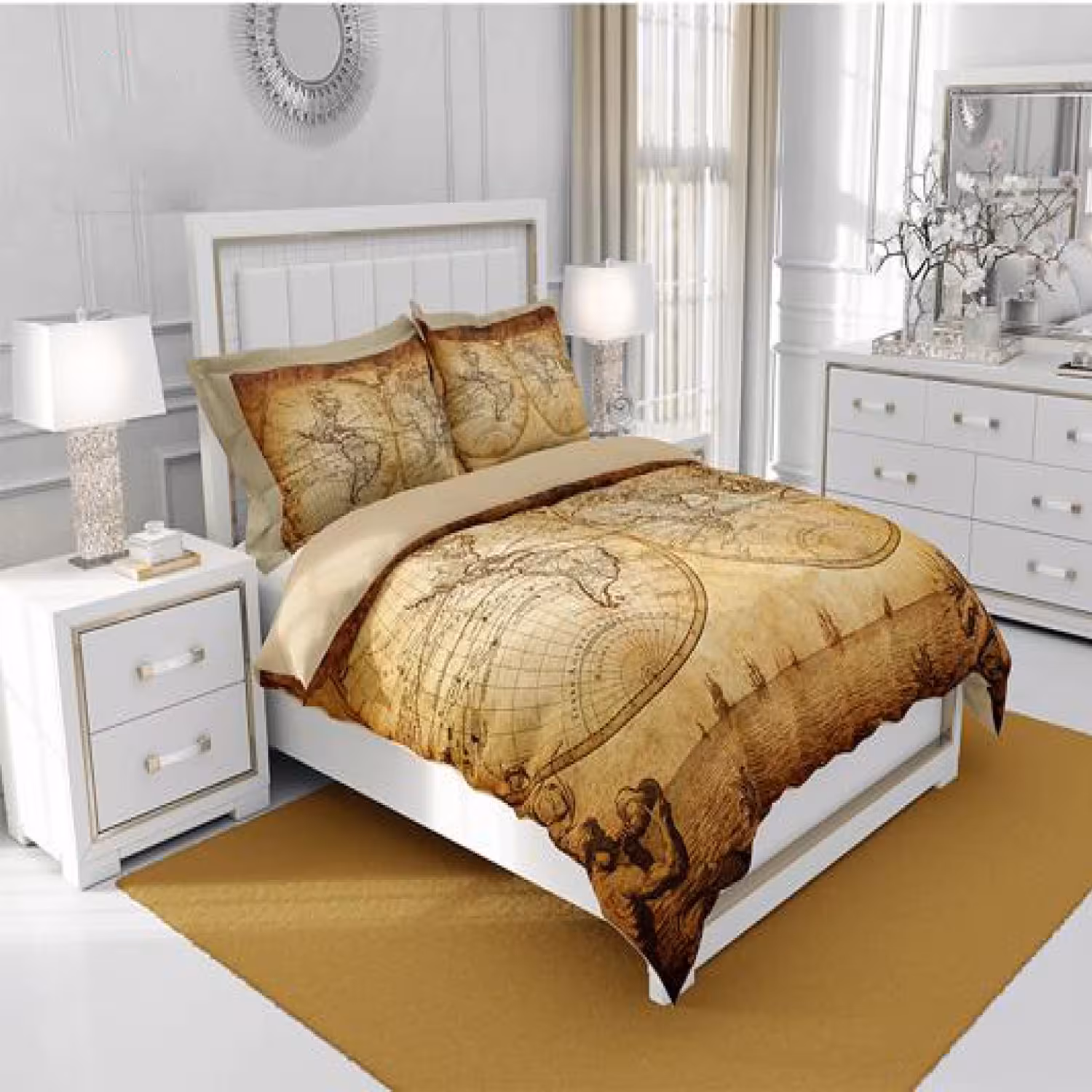 سرویس روتختی طرح‌دار چیداری مدل 4060