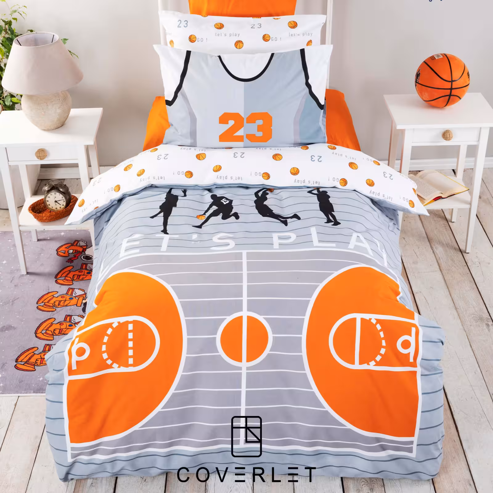 روتختی طوسی پسرانه کاوری مدل Basketball