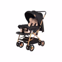 کالسکه دو طرفه Unal مدل Koalas رنگ مشکی طلایی