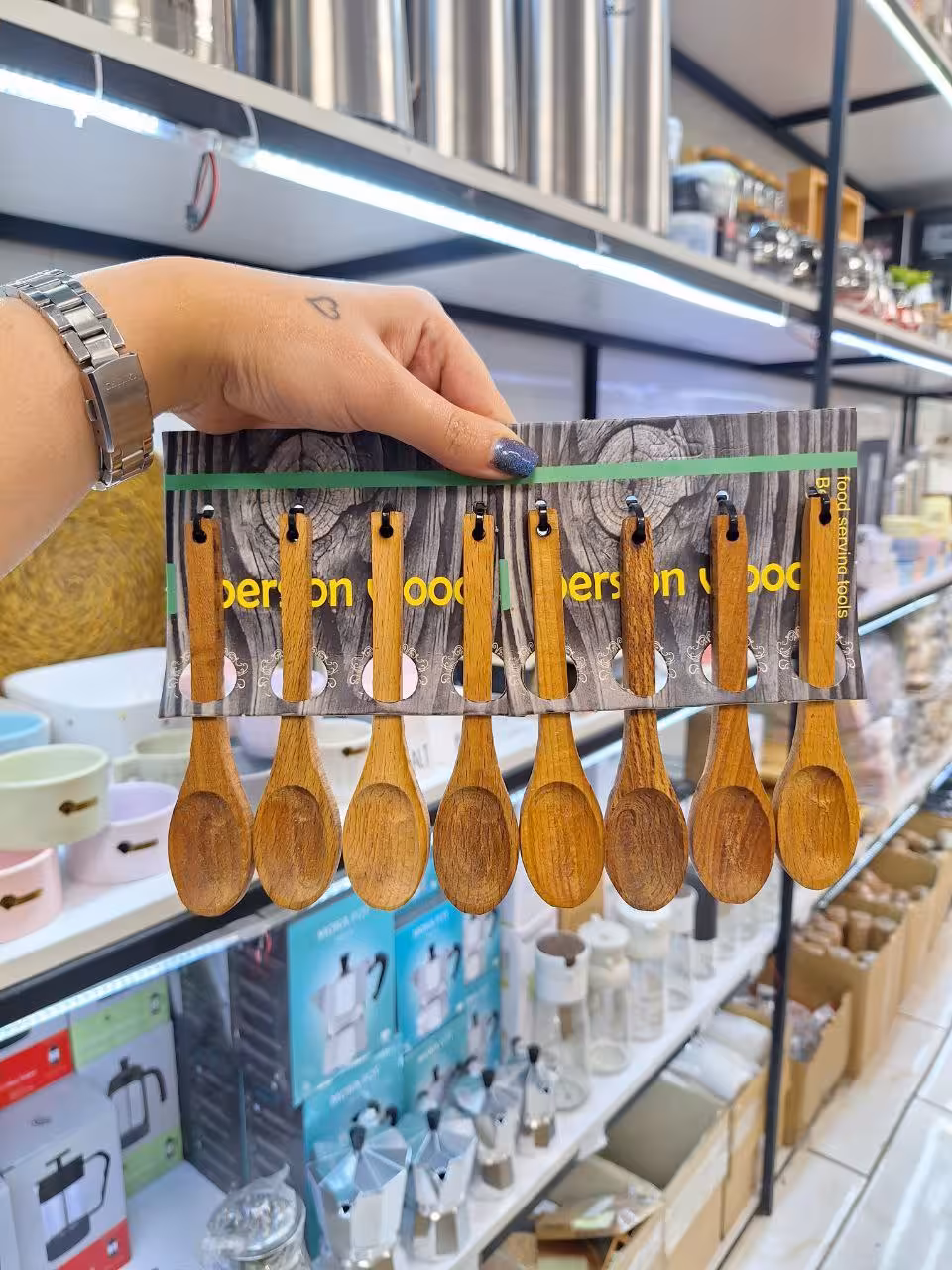 قاشق ادویه بلند گرد (4 عددی) کدp10