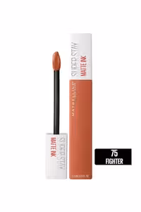 رژ لب مایع مات میبلین مدل Super Stay Matte Ink کد رنگ 75 Fighter