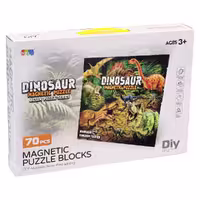 ساختنی کاشی مگنتی مدل Dinosaur کد 9978B، تعداد 70 قطعه