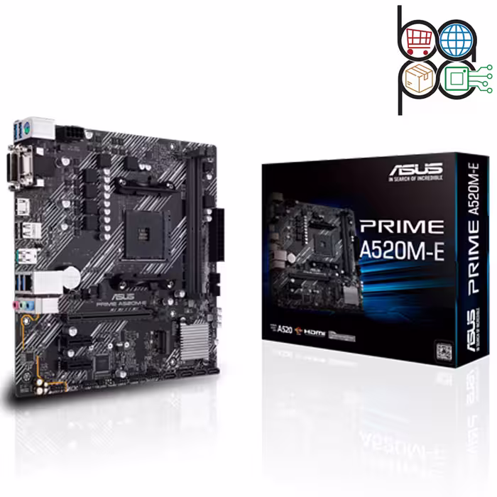 مادربرد اقتصادی ASUS مدل PRIME A520M-E با فرمت Micro-ATX