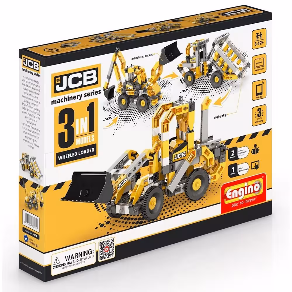 ساختنی Engino مدل 3 در 1 ماشین های عمرانی JCB