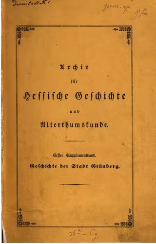 خرید و دانلود نسخه کامل کتاب Geschichte der Stadt Grünberg