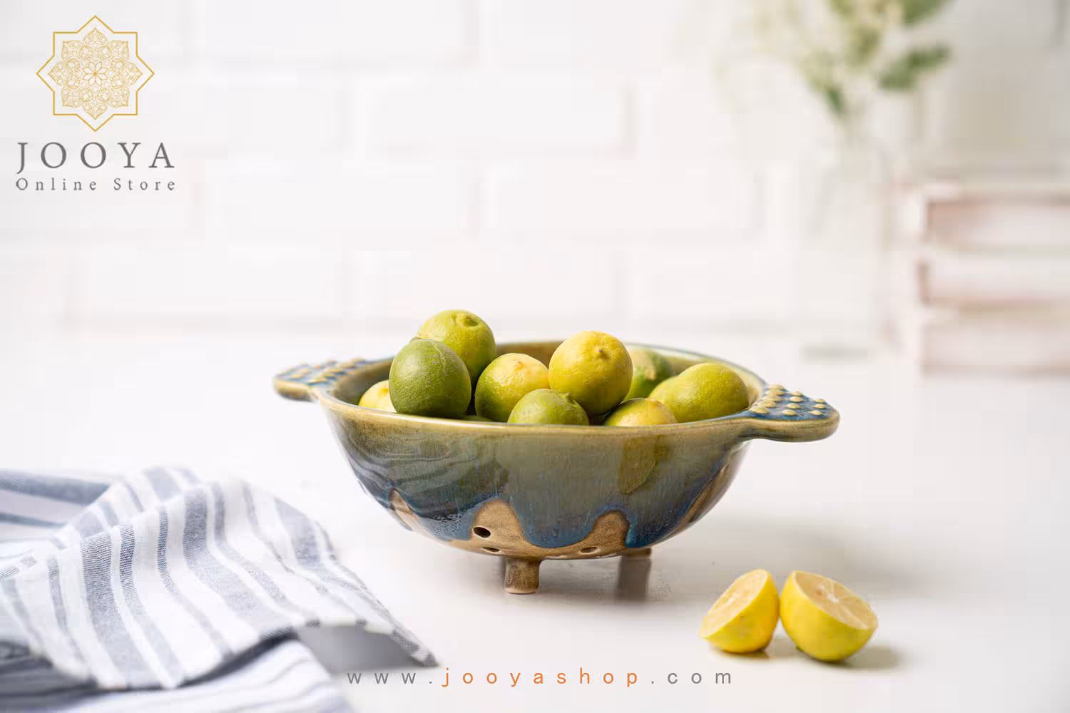 آبکش سرامیکی فیروزه ای
