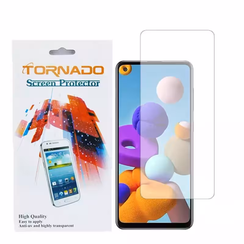 محافظ صفحه نمایش تورنادو مدل نانو گلس مناسب برای موبایل سامسونگ Galaxy A21s