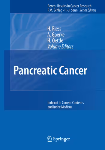 خرید و دانلود نسخه کامل کتاب Pancreatic Cancer (Recent Results in Cancer Research)
