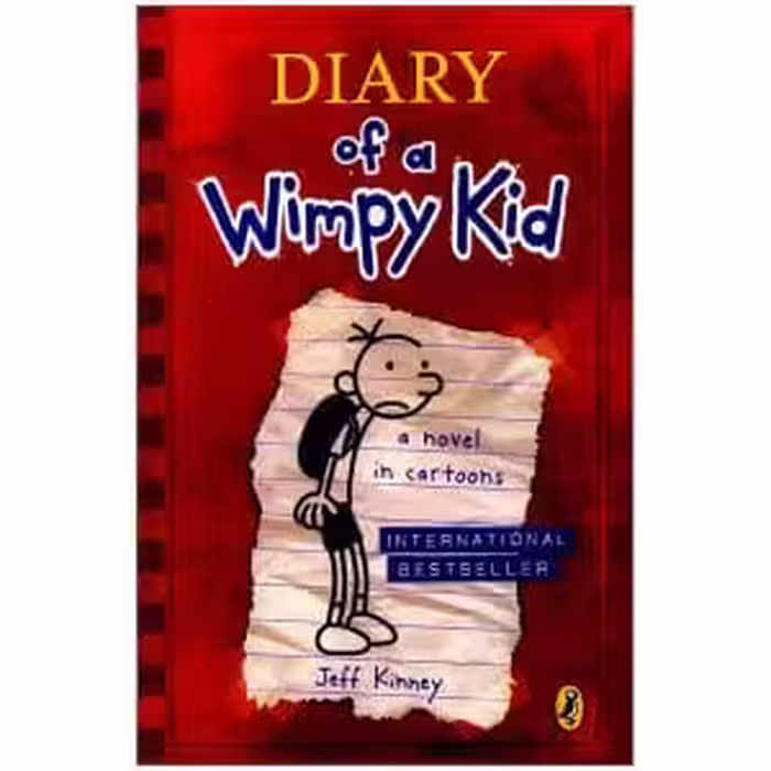 Diary of a Wimpy Kid novel in cartoon