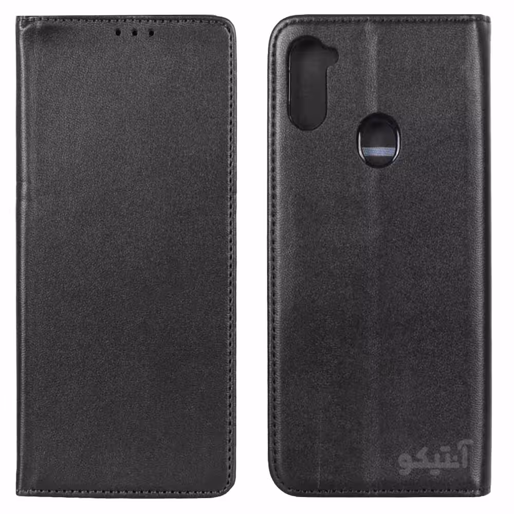 کیف چرمی موبایل مناسب برای Samsung A11 / M11-مشکی