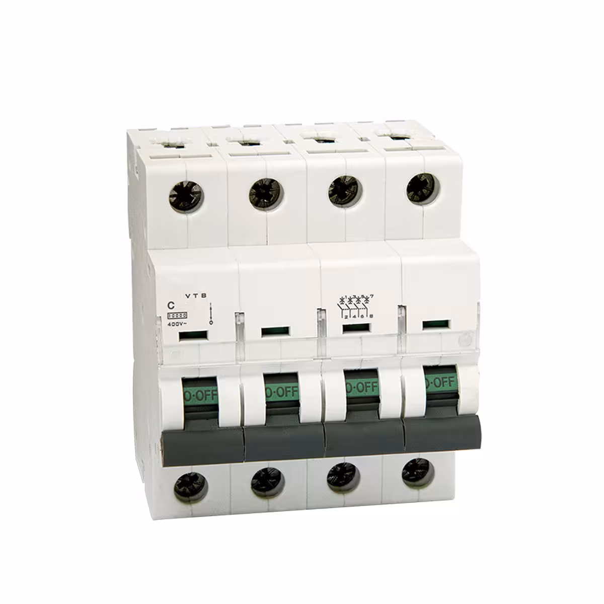 کلید مینیاتوری سه پل + نول 25 آمپر پارس فانال مدل C25-10K-PFN-3P+N