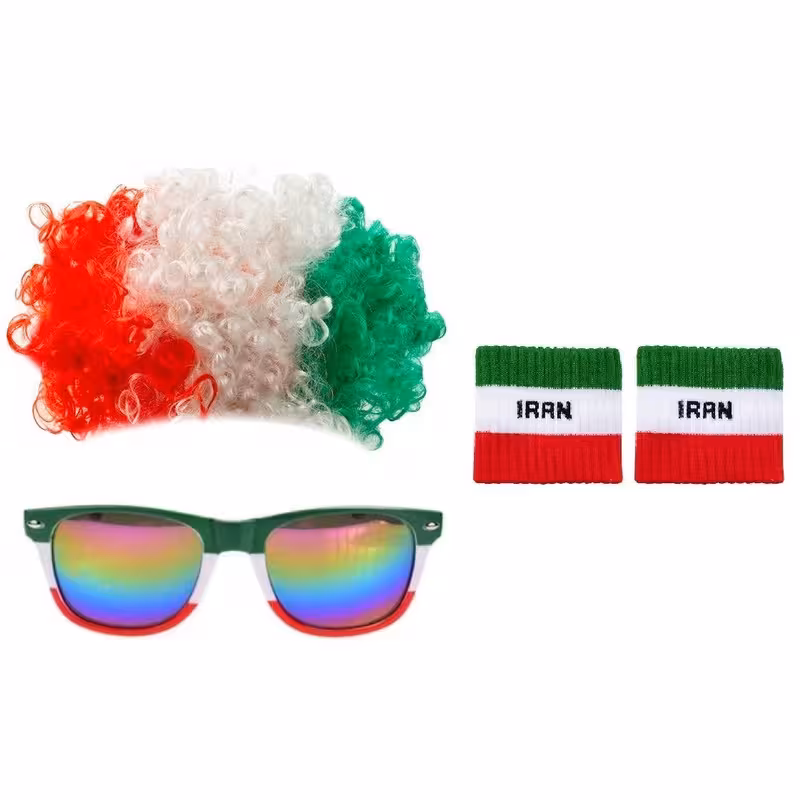 ست هواداری مدل تیم ملی ایران کد hair sunglas بسته 4 عددی | کالا مکس