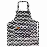 لینوود پیشبند طرح مثلثی سفید-مشکی