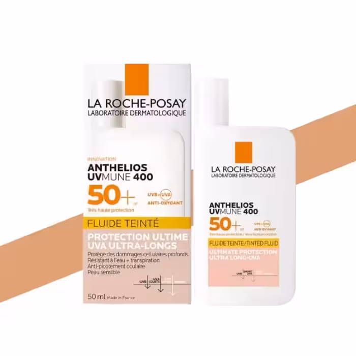 فلوئید ضد آفتاب لاروش پوزای رنگی  SPF50 آنتلیوس اصل UVMune 400, 50ml