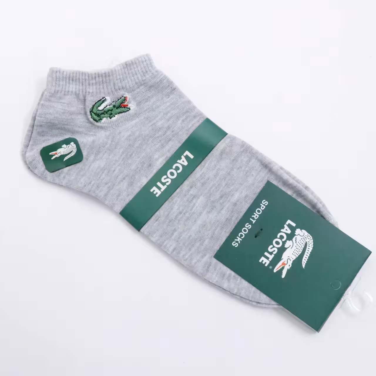 جوراب مچی اسپورت مارک LACOSTE لاگوست رنگ طوسی روشن 20031