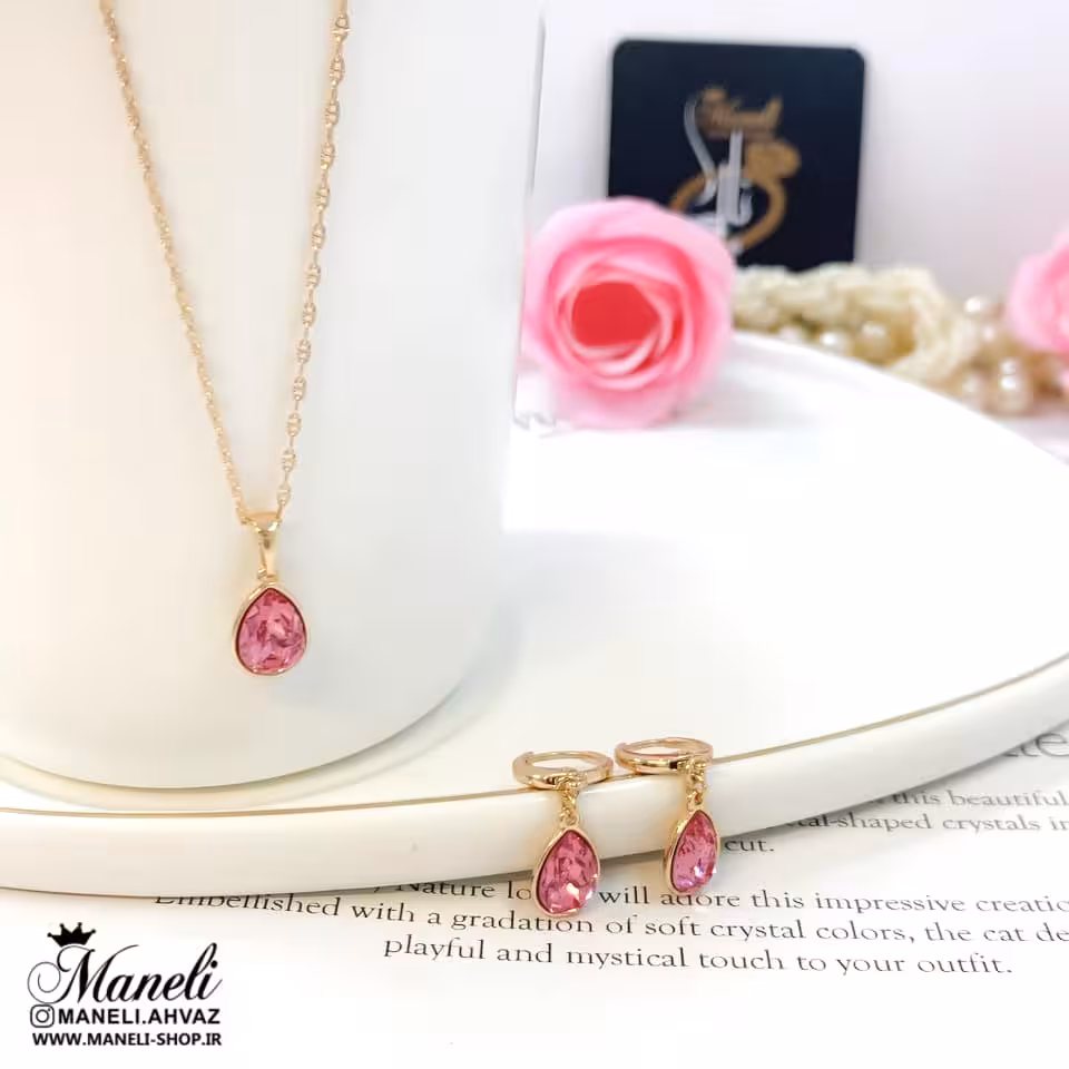 نیم ست سواروسکی قرمز ژوپینگ mxpg7