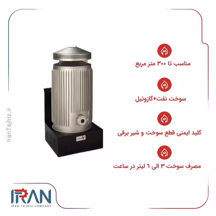 بخاری کارگاهی نفتی-گازوئیلی انرژی مدل 450