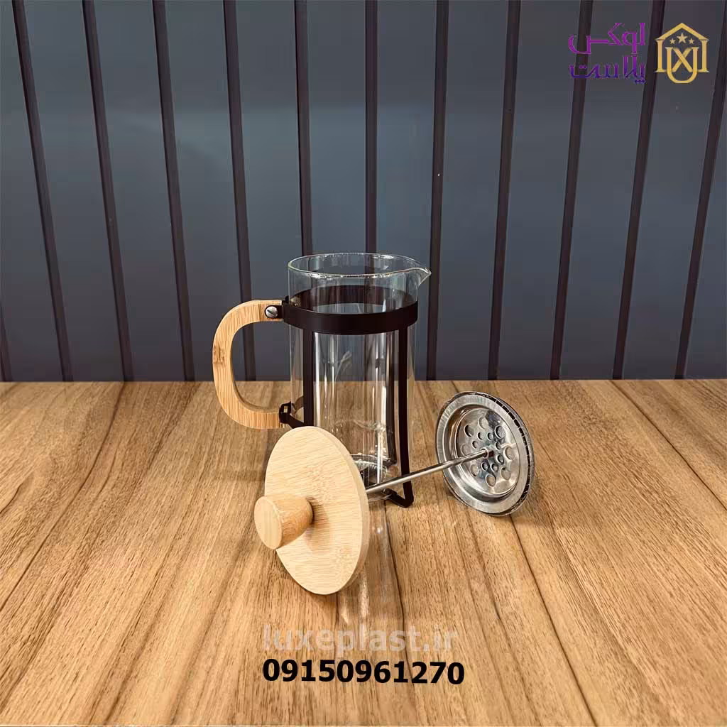 فرنچ پرس 600ml بدنه مشکی 2046