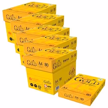 کاغذ گلد سایز A5 در بسته بندی 5000 عددی