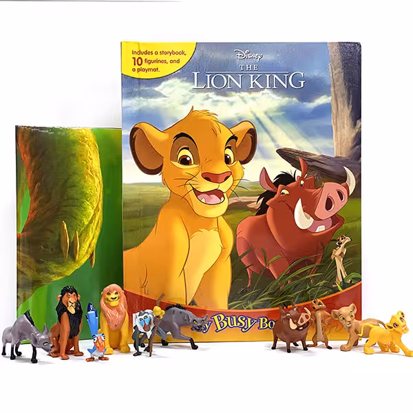 کتاب Lion King با فیگور شخصیتهای داستان
