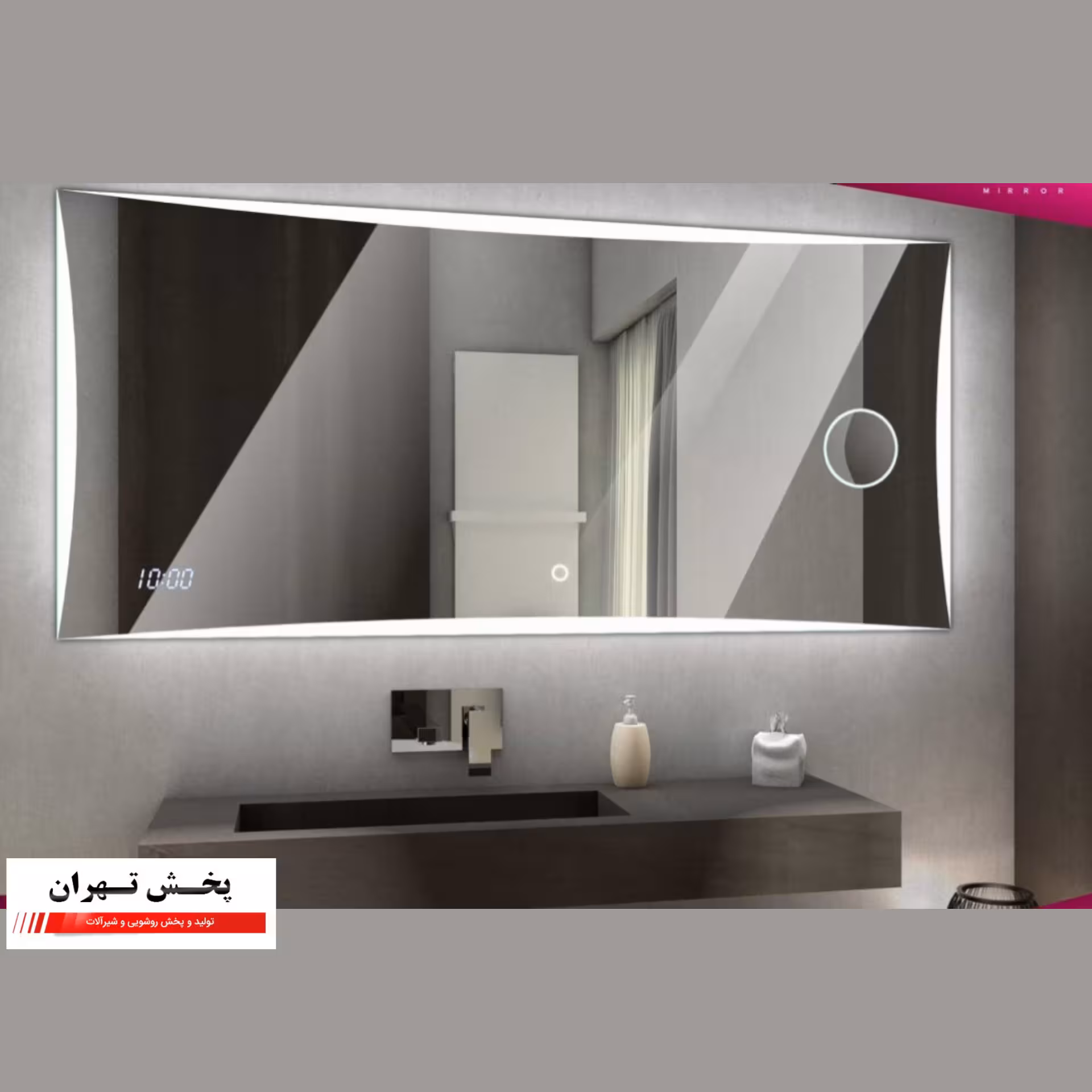 آینه بک لایت سند بلاست مدل m02 سایز 40*60