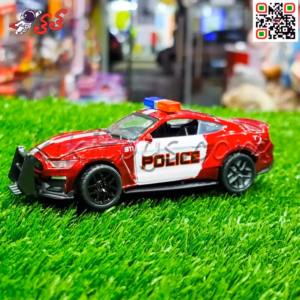 ماشین فلزی پلیس اسباب بازی کاپوت بازشو Police car 6836
