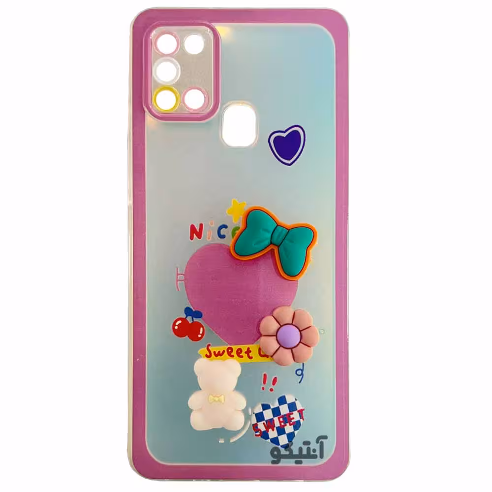 قاب هولوگرامی عروسکی محافظ لنزدار برجسته مناسب برای Samsung A21s-کد40654