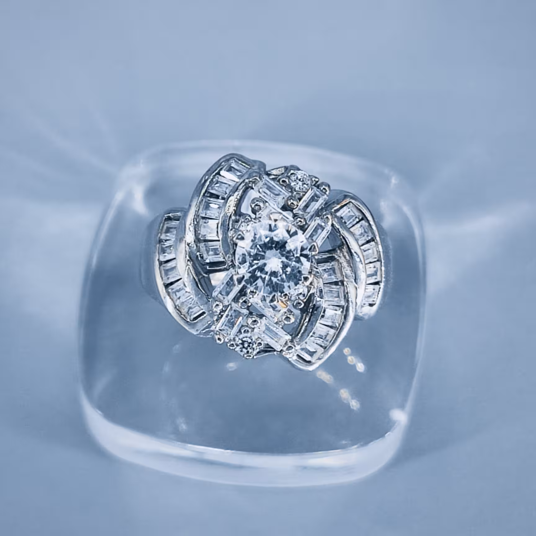 انگشتر نقره زنانه سولیتر به قیمت تولیدی کد SD28