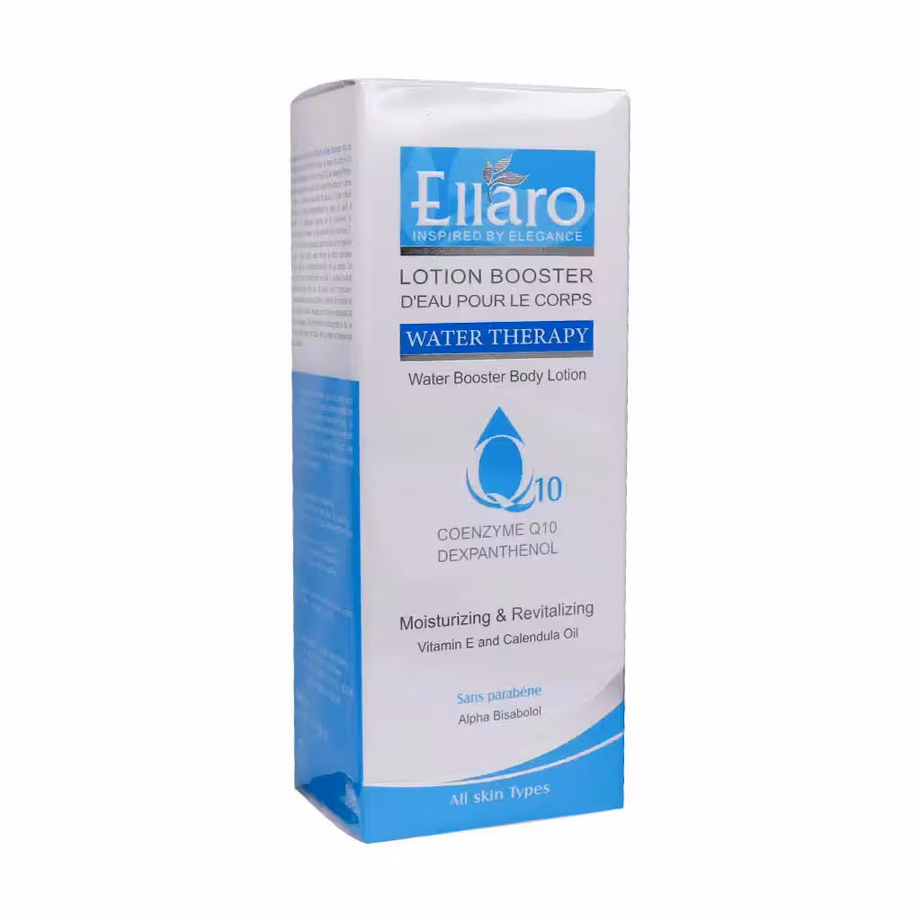 لوسیون بدن آبرسان الارو حاوی کیوتن 150 میلی لیتر | Ellaro Q10 Water Booster Body Lotion