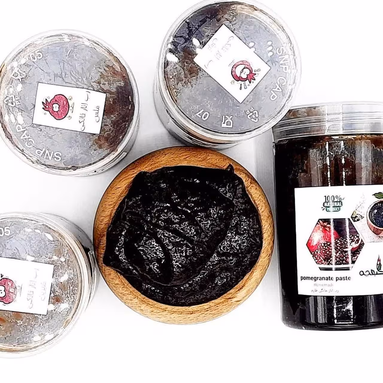 رب انار خانگی ترش 100٪خالص و درجه یک  و تازه و غلیظ 