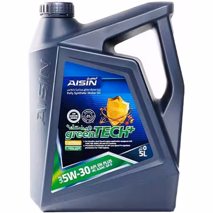 خرید روغن موتور آیسین 5w30 sp مدل green tech  تمام سینتتیک حجم چهار لیتر | اتوموبی