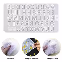 قالب سیلیکونی حروف لاتین مخصوص رزین