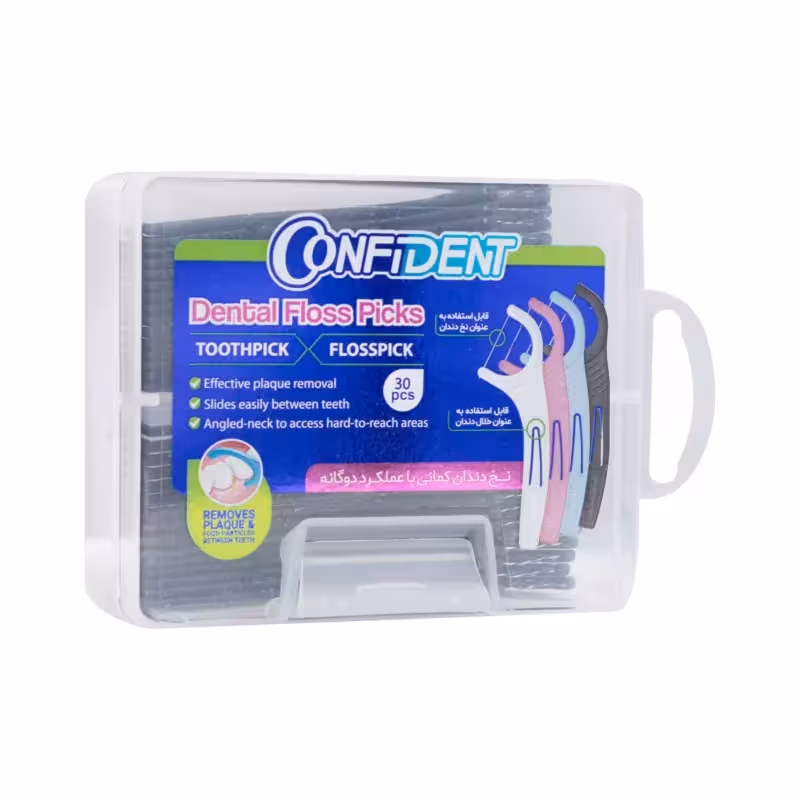 نخ دندان کمانی و خلال دندان 30 عددی کد F4.03 کانفیدنت