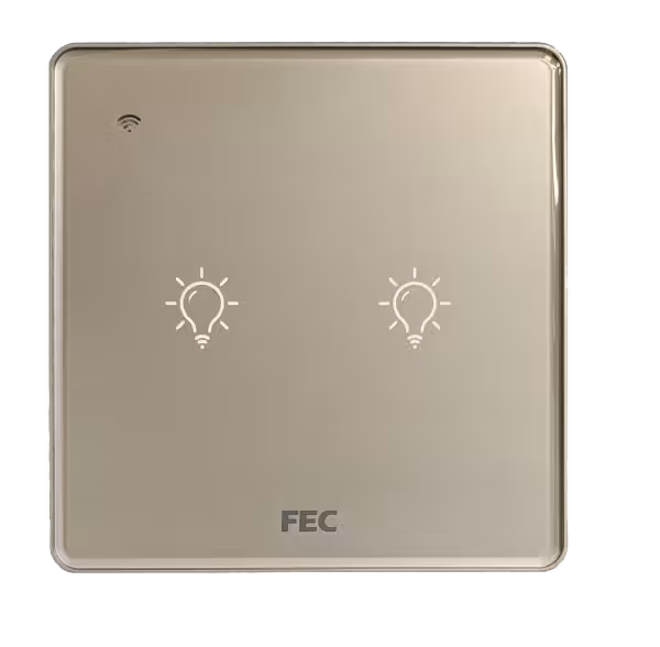 کلید وای فای لمسی دو پل FEC کد SW-02