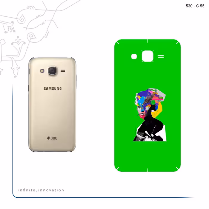 برچسب پوششی ماهوت مدل Collage of Women Portrait 3 مناسب برای گوشی موبایل سامسونگ Galaxy J7 2015