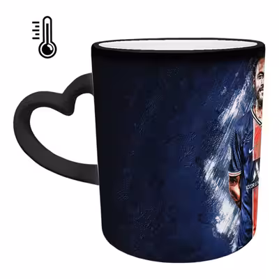 ماگ حرارتی مدل دسته قلبی طرح نیمار کد 54