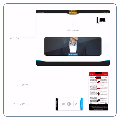 برچسب پوششی ماهوت مدل Jeff Bezos مناسب برای تبلت مایکروسافت Surface Pro 4 2015