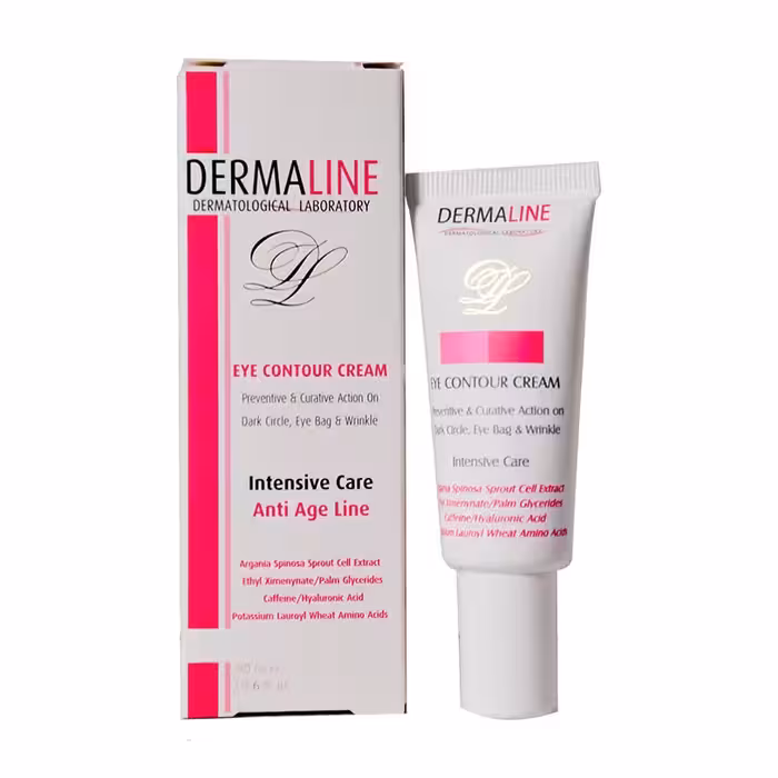 کرم دور چشم درمالاین مدل ANTI AGE حجم 20 میلی لیتر مجموعه 2 عددی 