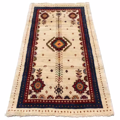 گبه دستباف کناره طول یک و نیم متر سی پرشیا کد 122482