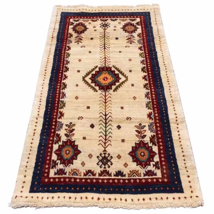 گبه دستباف کناره طول یک و نیم متر سی پرشیا کد 122482