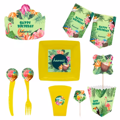  مجموعه 72 عددی تم تولد طرح هاوایی