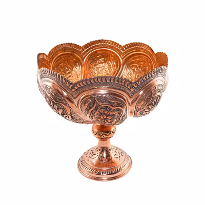 میوه خوری قلمزنی مدل هشتگرد کد 23p22-3f4